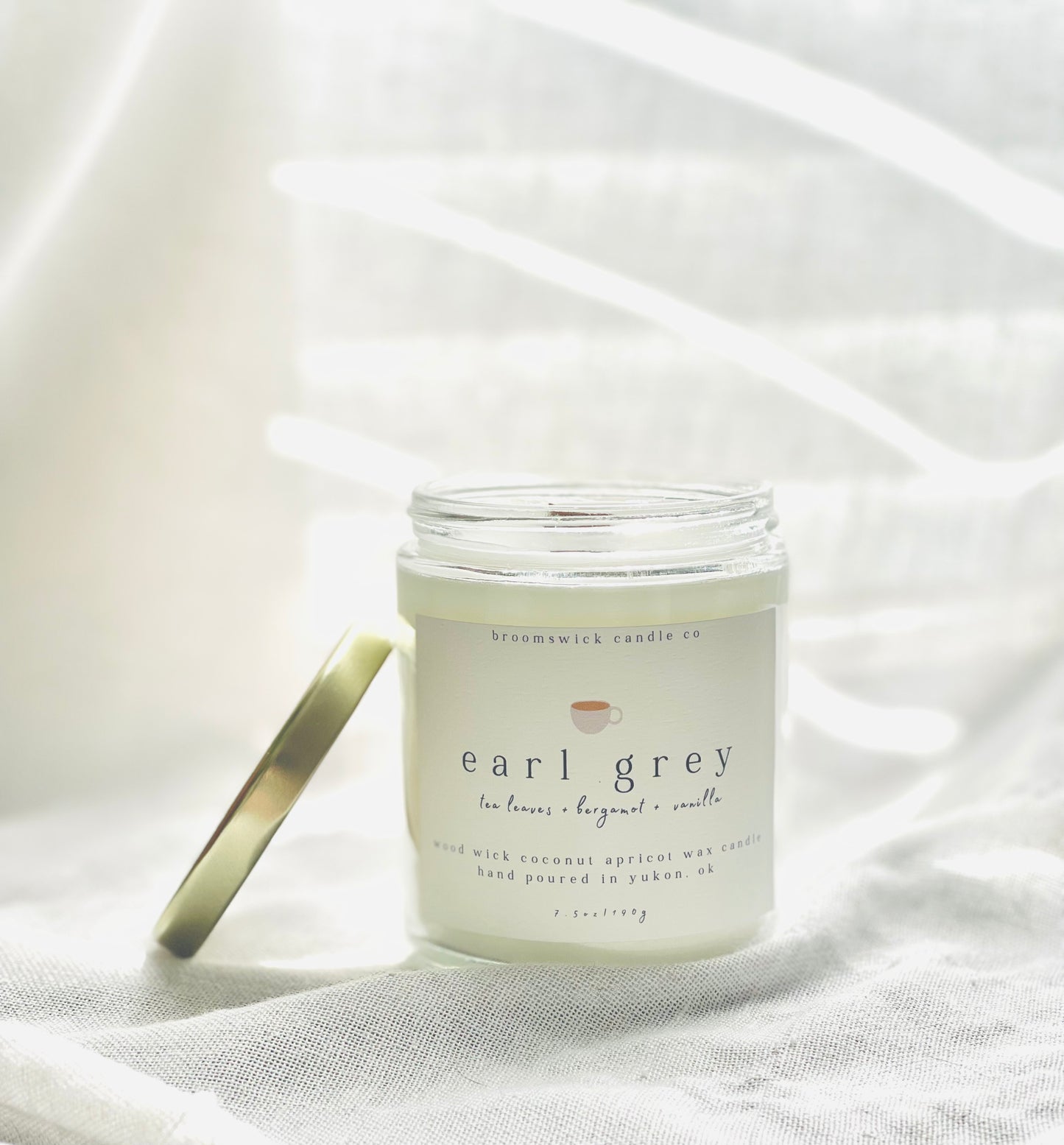 EARL GREY Wood Wick Candle